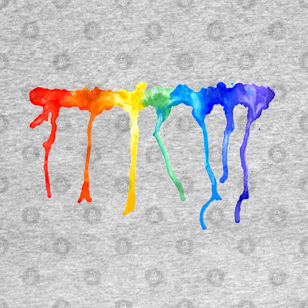 Rainbow Splatters by AnnArtshock